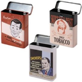 Zigarettenetui Box Nostalgie Motiv letzten Tag leben Bedruckt